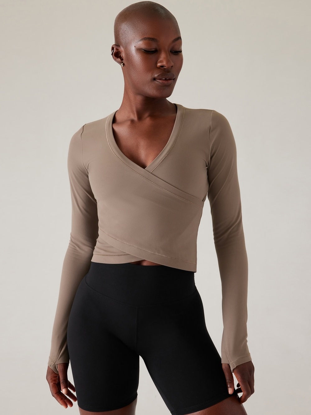 Athleta Transcend Wrap Top Size L